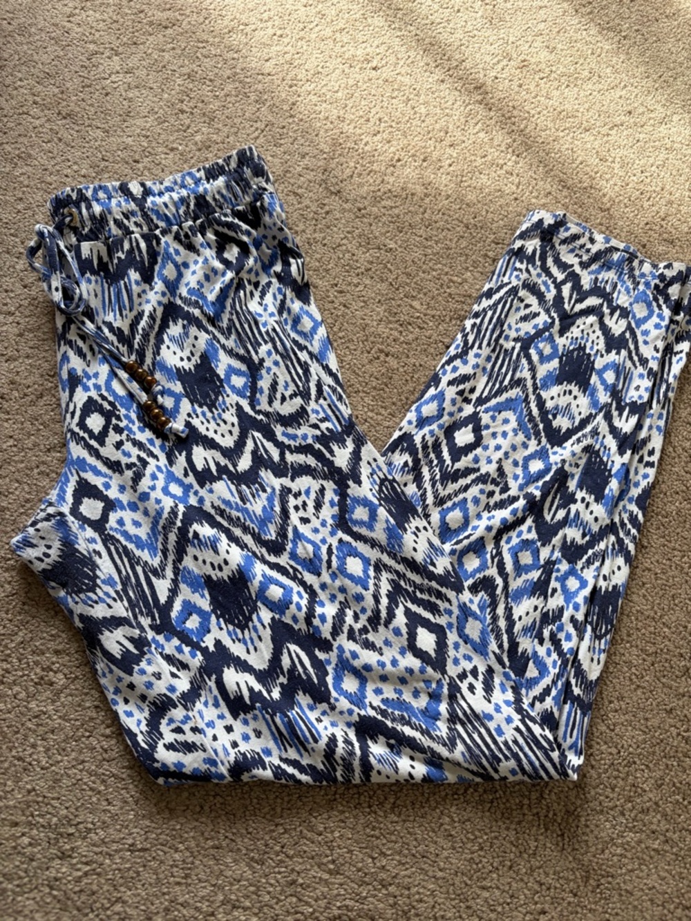 🤍 LILY PULITZER - Blue & White Pants - SIZE SMALL - FLAW